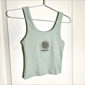 indie turquoise sun tank top